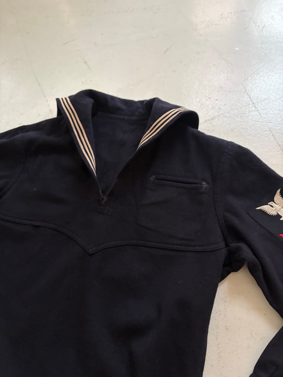 40's WWII USN Sailor Wool Uniform Shirt. 상품이미지6