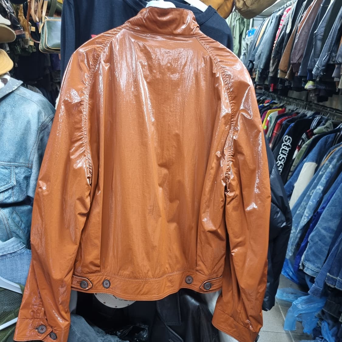 HOPE 오렌지색 남녀공용 바람막이 상품이미지2