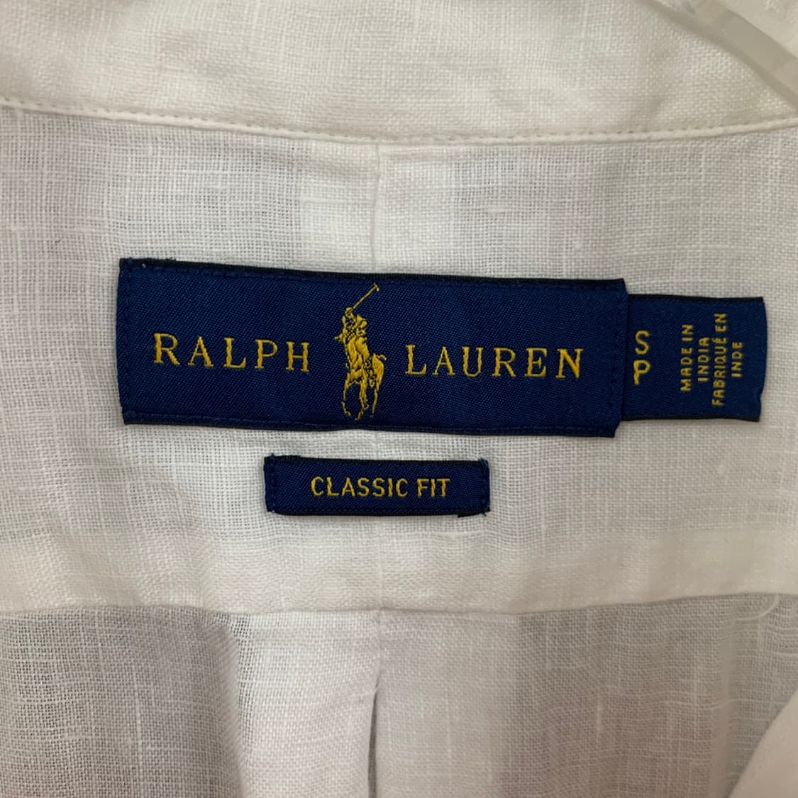 S 폴로랄프로렌 클래식핏 화이트 린넨 셔츠 상품이미지4