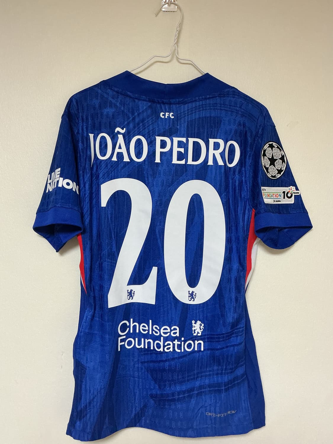 첼시 주앙 페드루 유니폼 어센틱 s(정품x) 상품이미지2