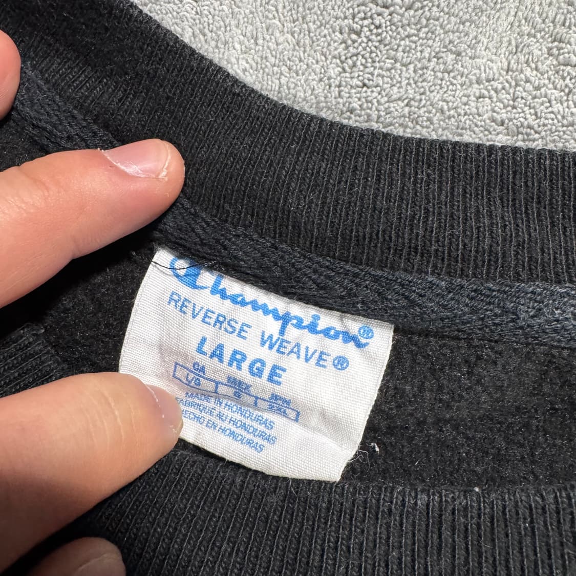 챔피온 리버스웨이브 자수로고 맨투맨 상품이미지5