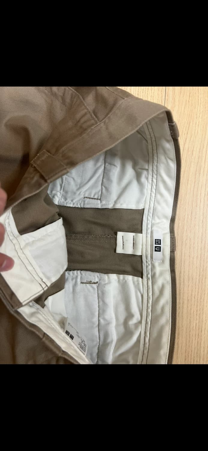 유니클로 와이드치노팬츠 베이지79사이즈 상품이미지4