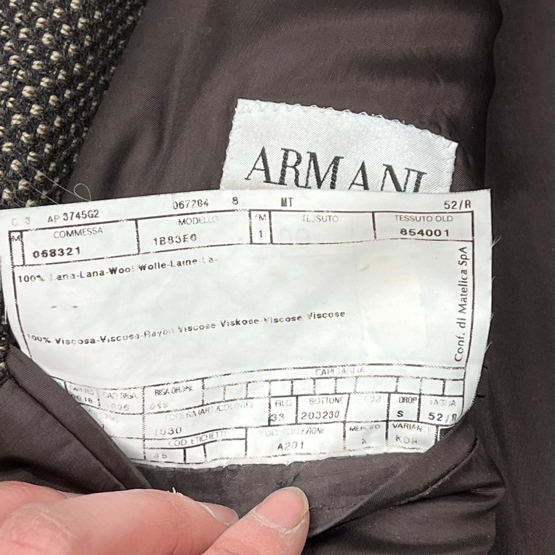 아르마니꼴레지오니 트위드 블레이저 s09941 상품이미지7