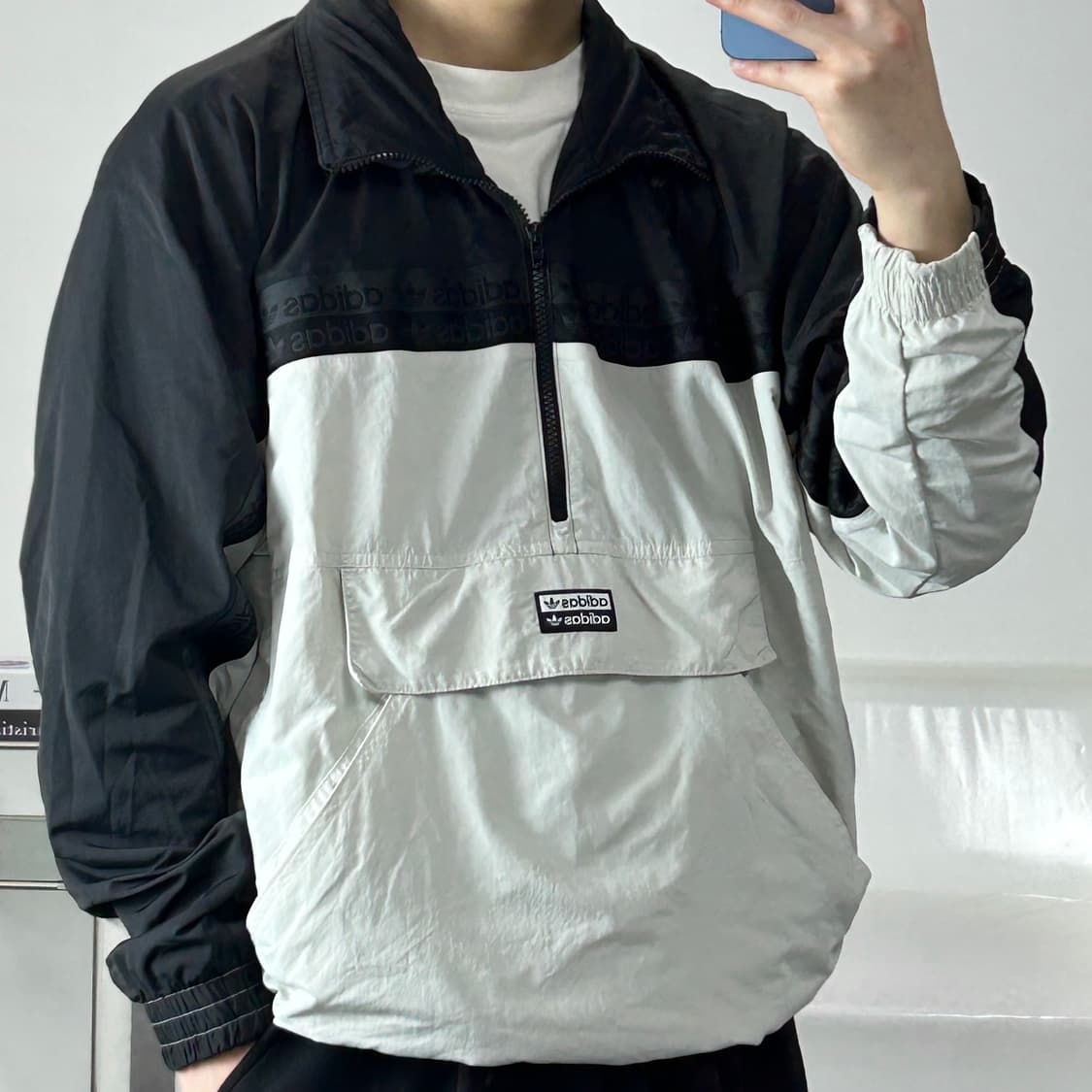 아디다스 BLKD 오레오 배색 아노락 L 상품이미지1