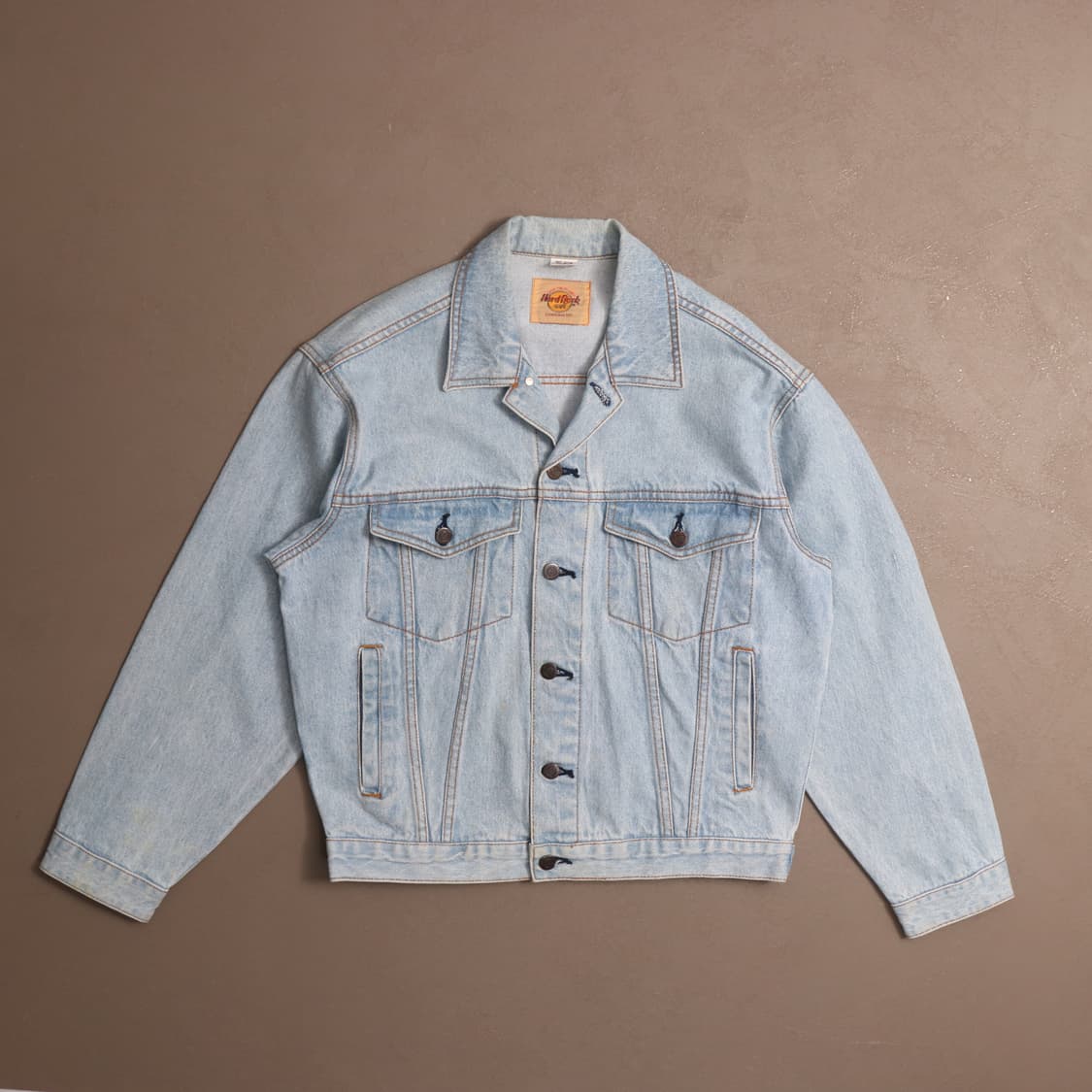 하드 락 카페 빅로고 자수 데님자켓 A1400 상품이미지2