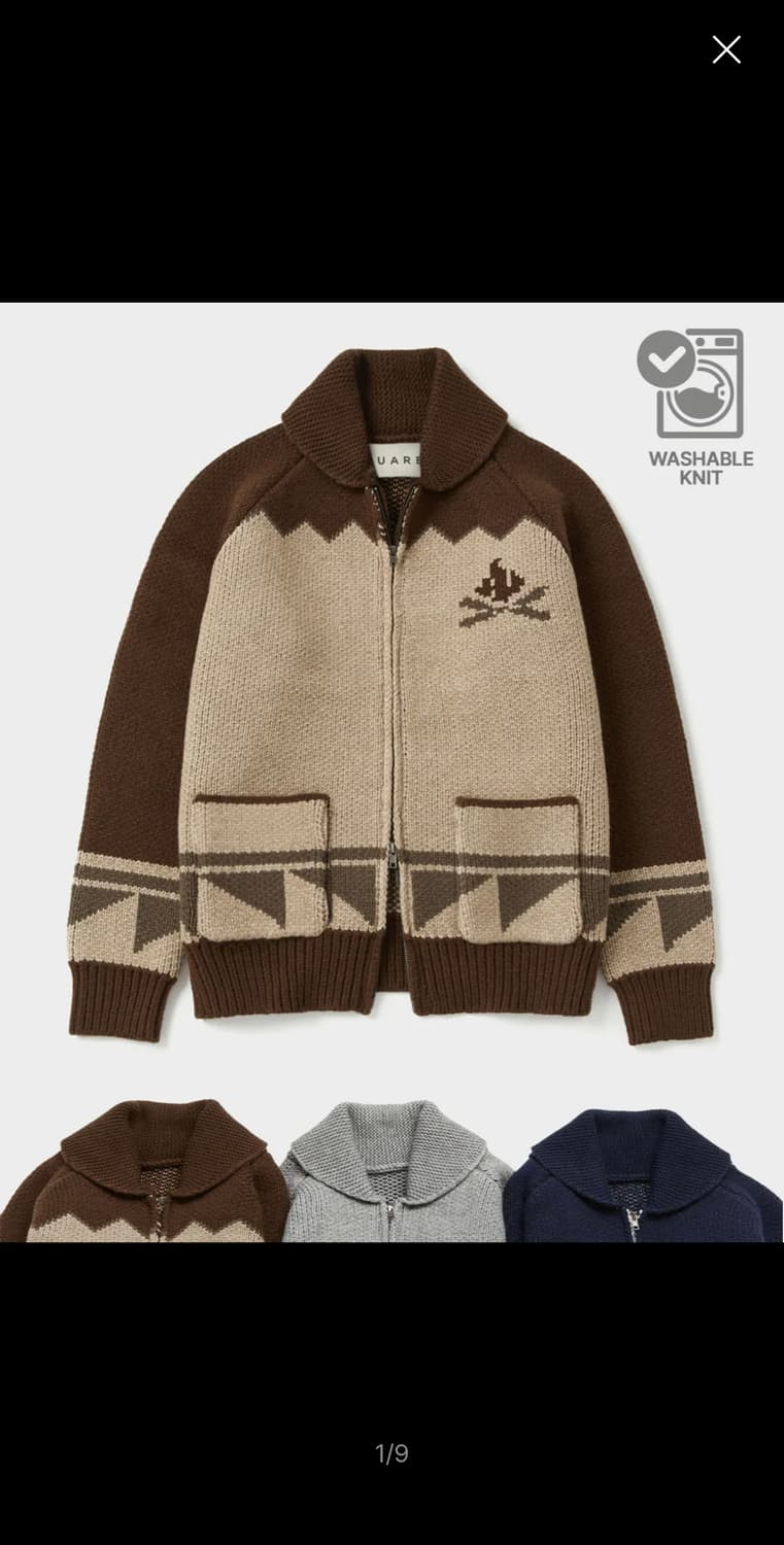 수아레 워셔블 코위친 니트 L 울프🐺 배송가능 📦 상품이미지1