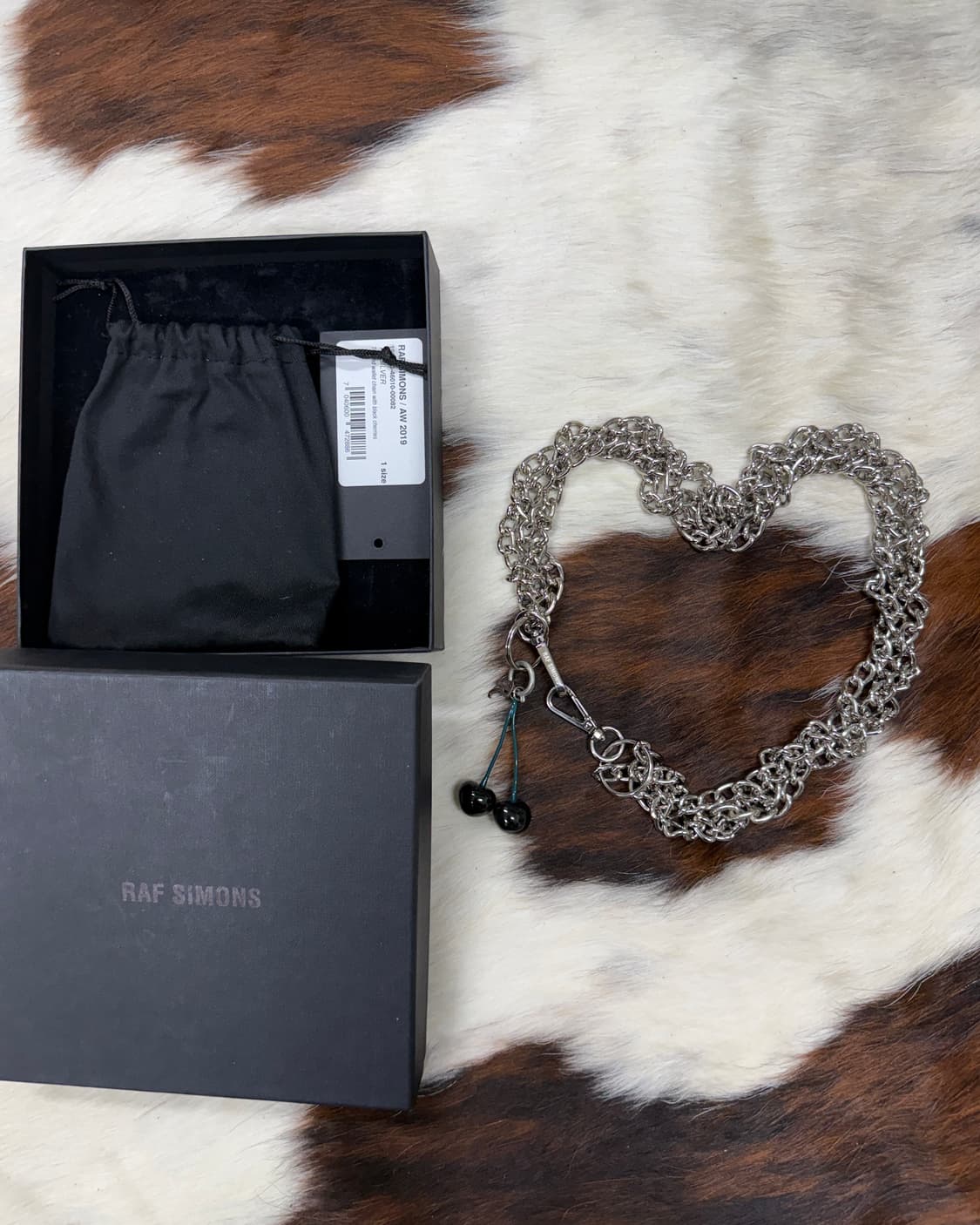 라프시몬스 19AW 체리참 트위스트 월렛 체인 상품이미지1