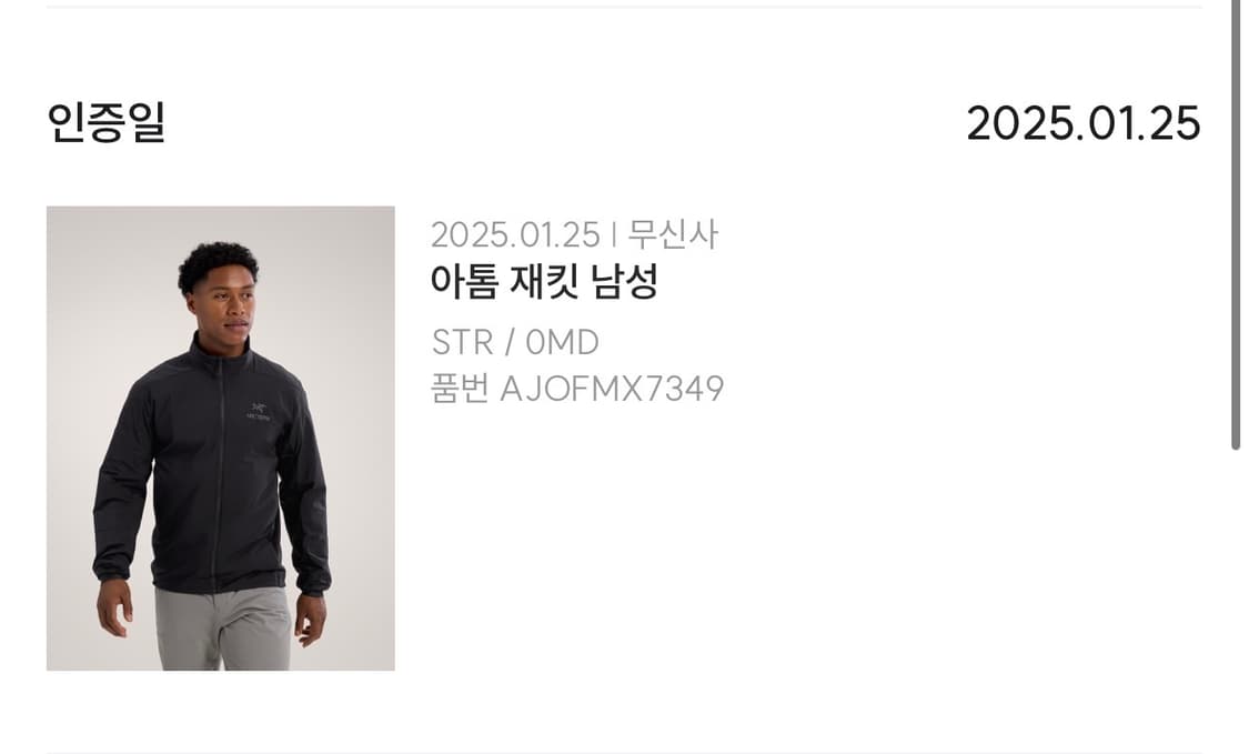 아크테릭스 아톰 자켓 스트라투스 M 상품이미지8