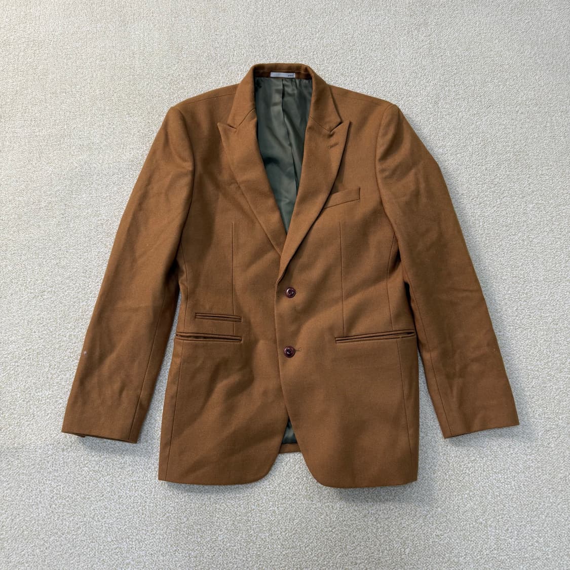 100 엔드지 브라운 울 블레이저 자켓 0210T 상품이미지1