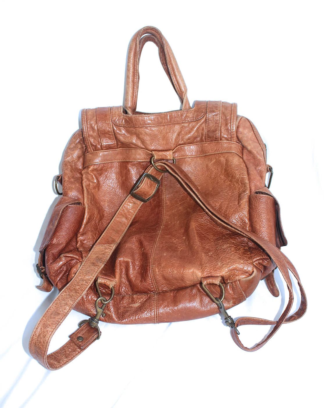 Reddish-brown leather 3way back 상품이미지4