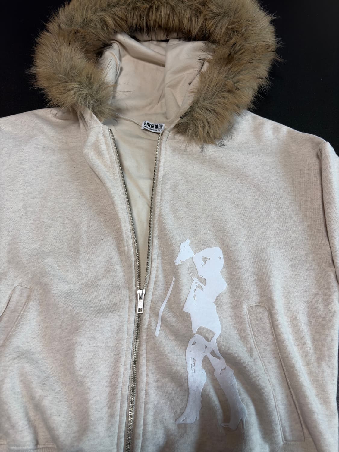 Emew 퍼 후드집업 상품이미지2