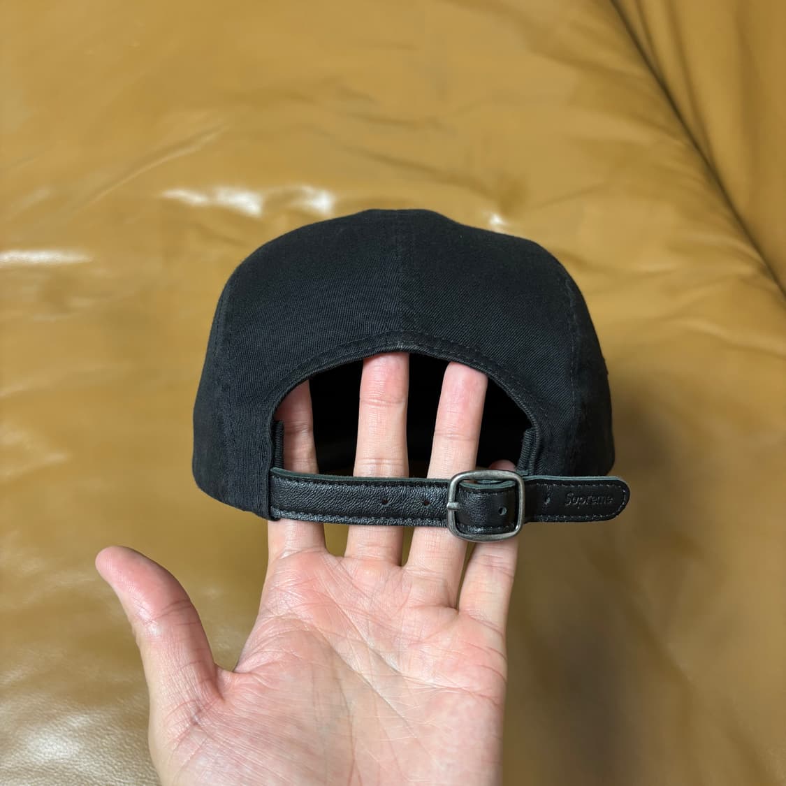 Supreme 슈프림 워시드 블랙 캠프캡 모자 (Washed Black) 상품이미지7