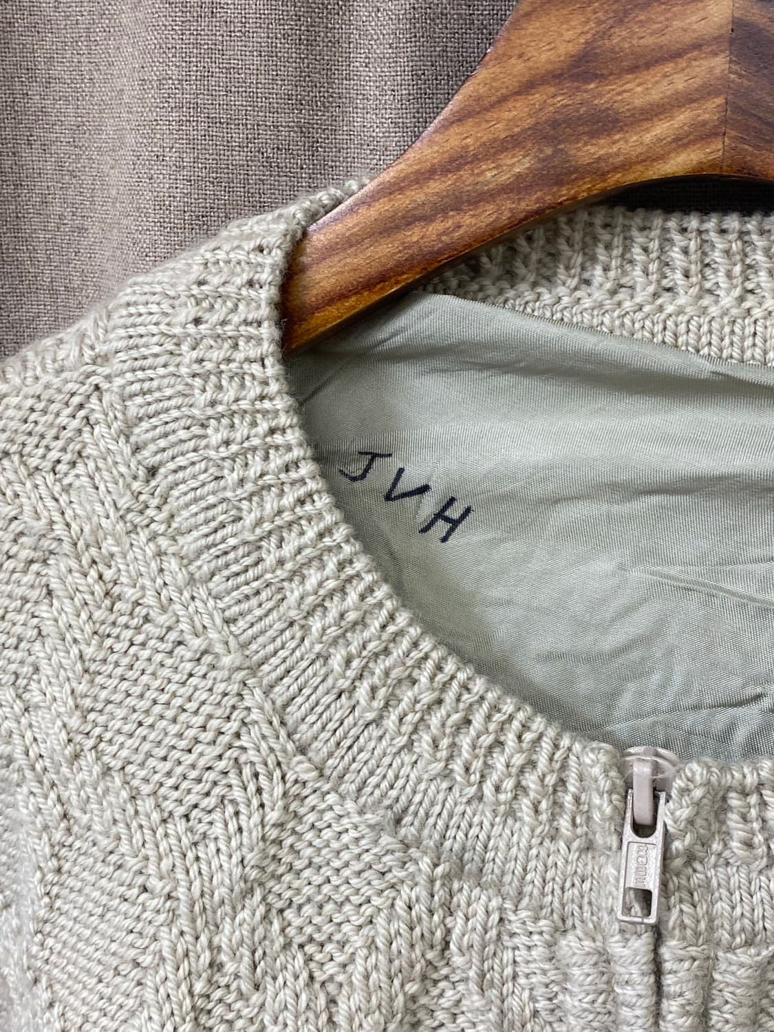 빈티지 헤비 니트 집업 상품이미지2