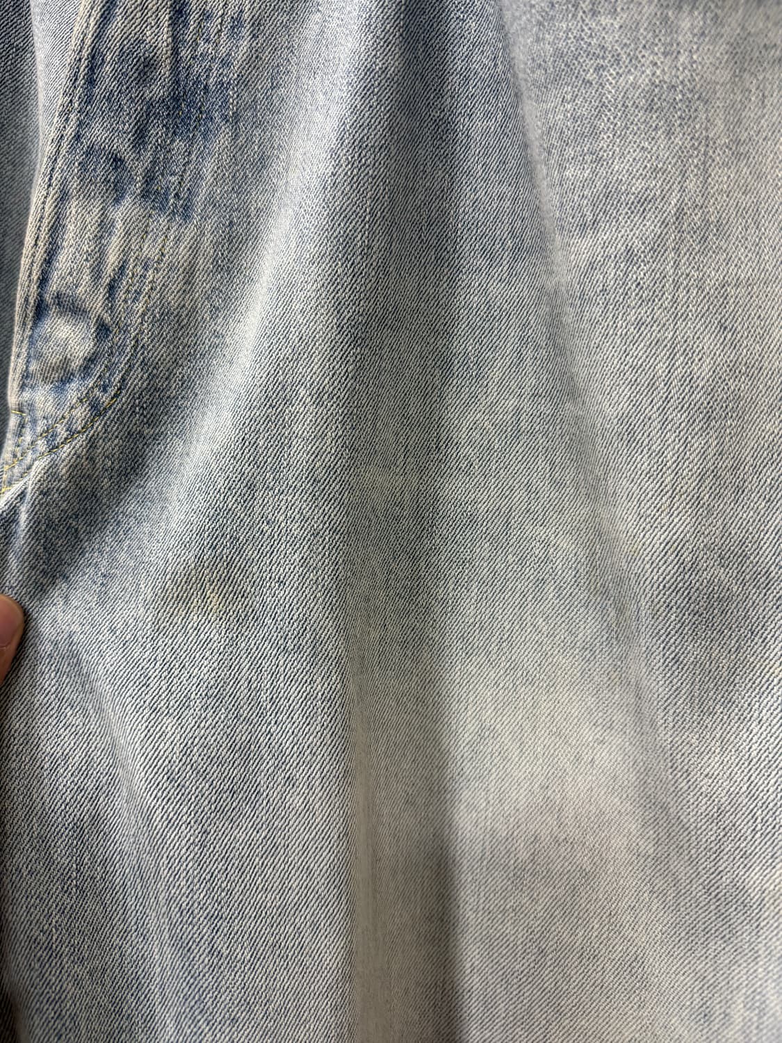 [2] 코모리 22aw 블리치 데님 팬츠 해 상품이미지4