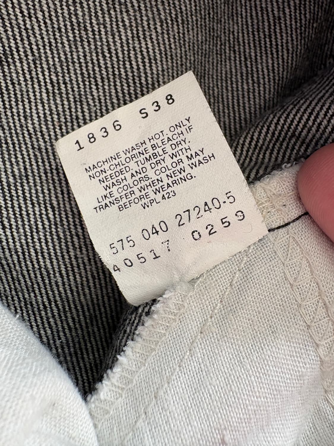 90s 리바이스 517 흑청블랙진 made in usa 상품이미지5