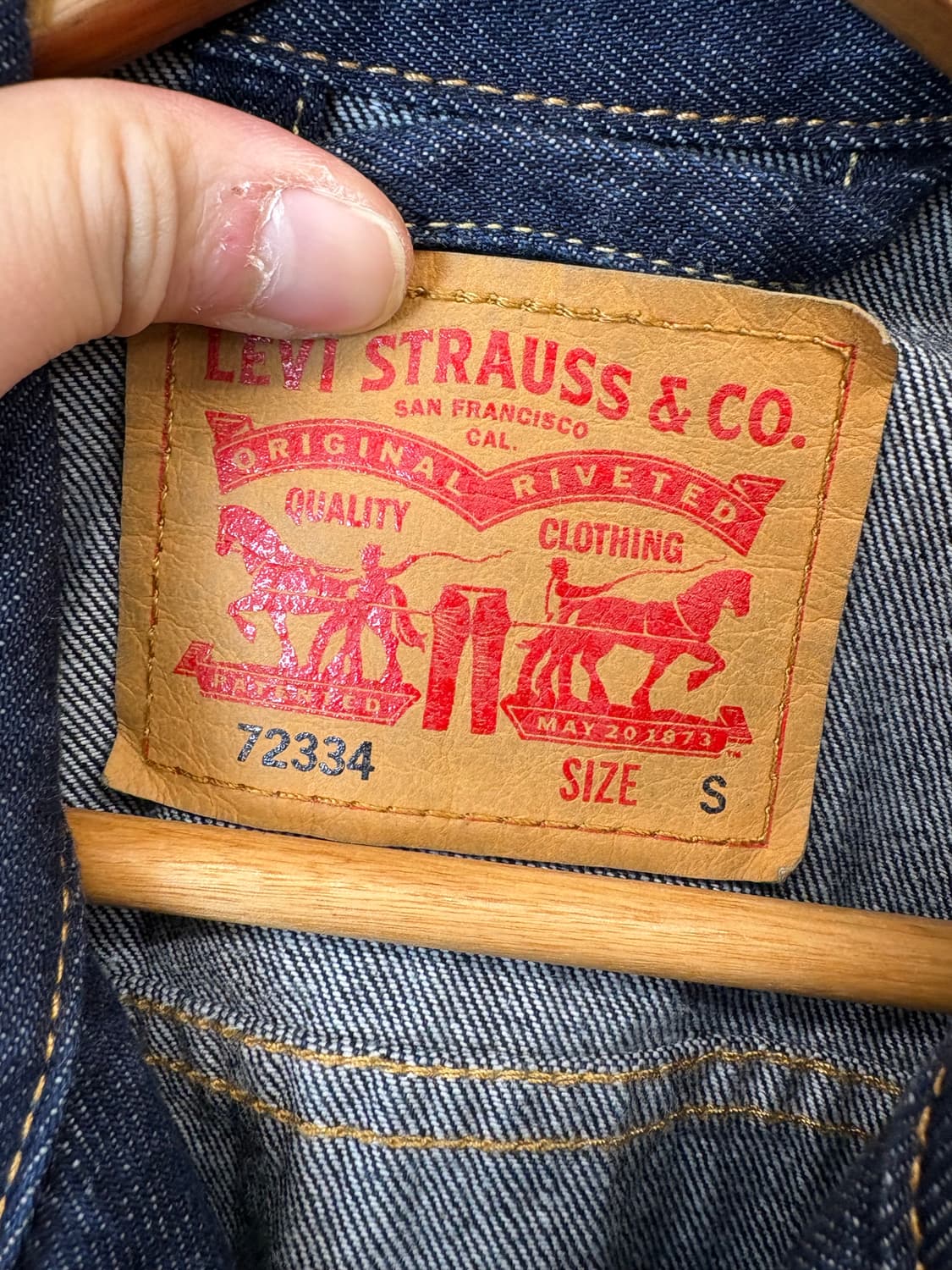 리바이스 72334 빈티지 데님 트러커 자켓 상품이미지5