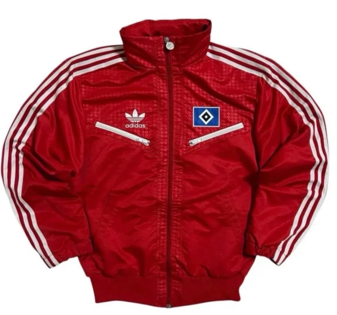 00‘s 아디다스 함부르크 올웨더자켓 레드 상품이미지1
