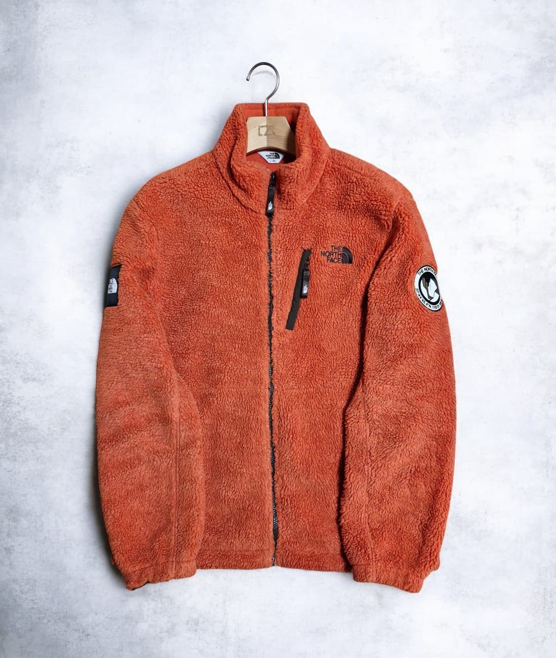 노스페이스 오렌지색 뽀글이 플리스 자켓 L 상품이미지1