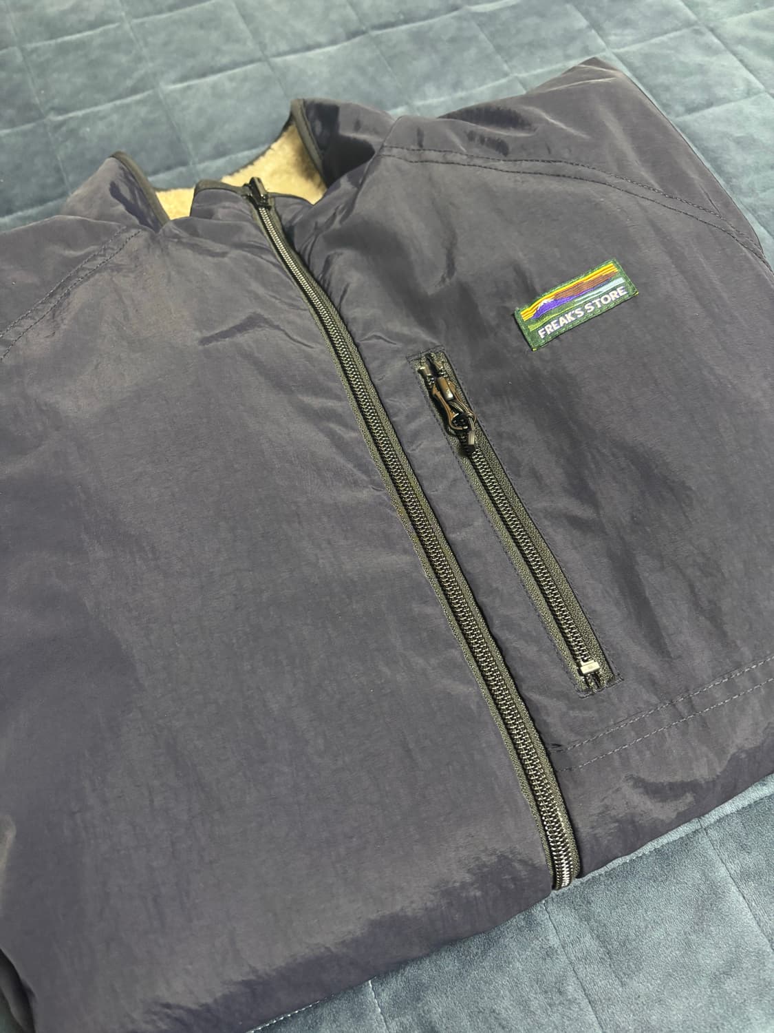 [M]프릭스 스토어 리버시블 플리스 블루종 네이비 상품이미지3