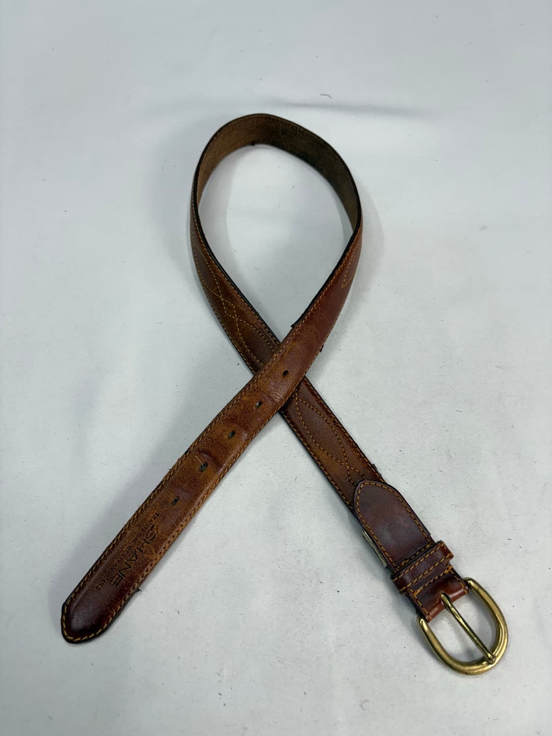 SHANE 빈티지 웨스턴 위빙 레더 벨트 상품이미지3