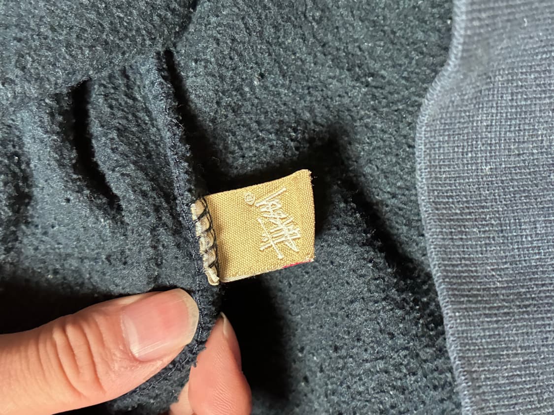 Stussy  월드 투어 카모플라쥬 로고 네이비 스웻 후드티 상품이미지8