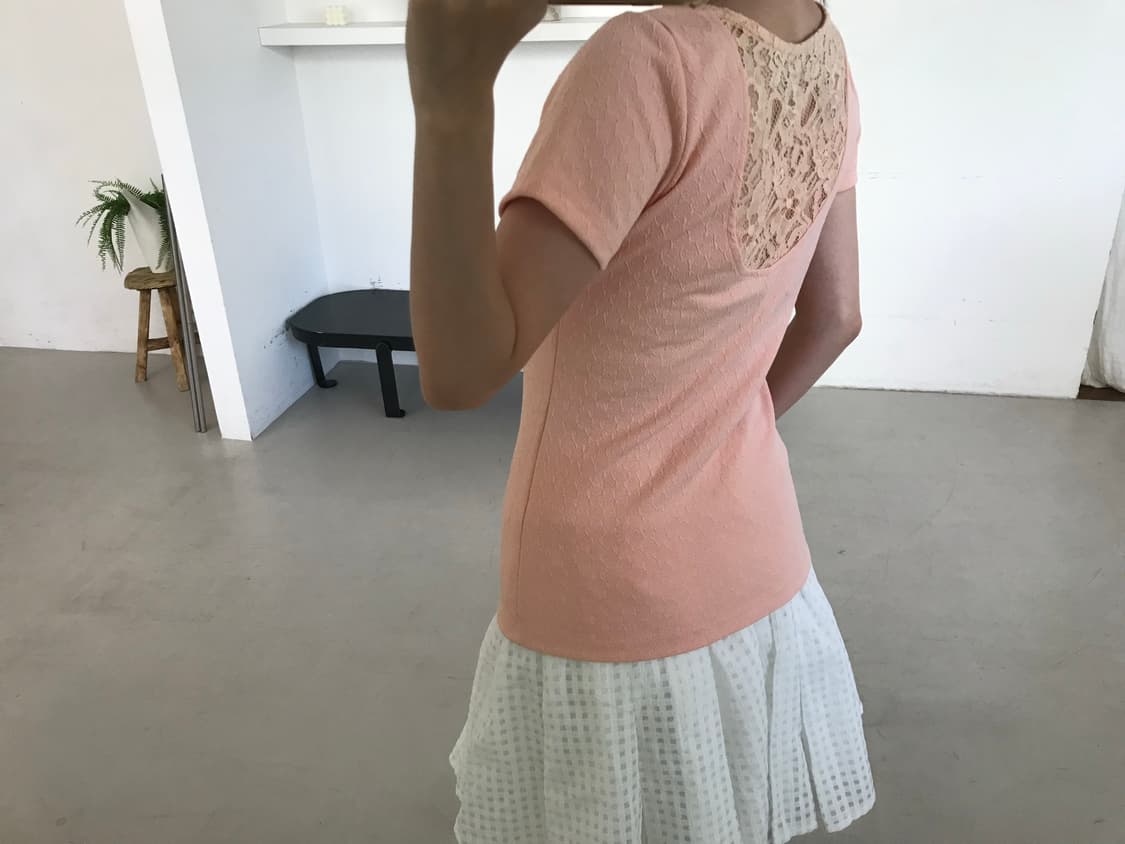 vintage peach lace top 상품이미지8