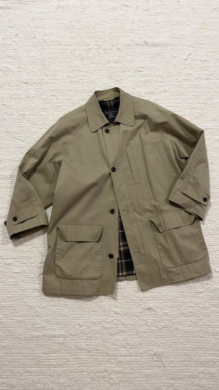 90s 버버리 발마칸 트렌치코트 상품이미지1