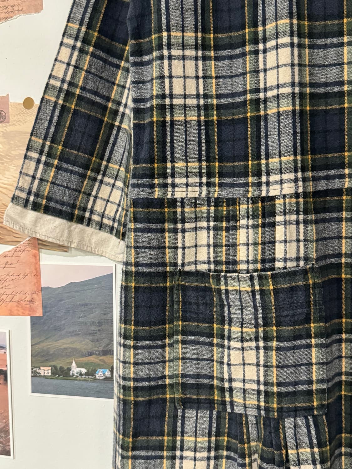 레어이드 체크 원피스 상품이미지4