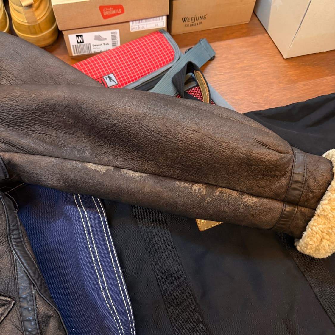 AVIATION B3 무스탕 무통 리얼레더 M ~ L 상품이미지4