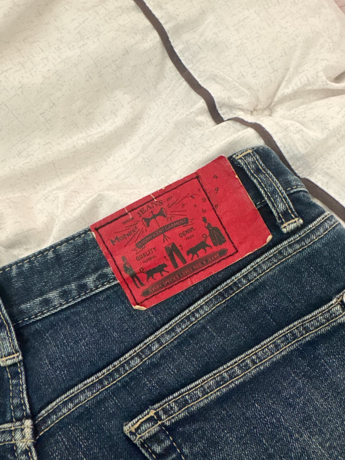 모드나인 워싱 데님  상품이미지3