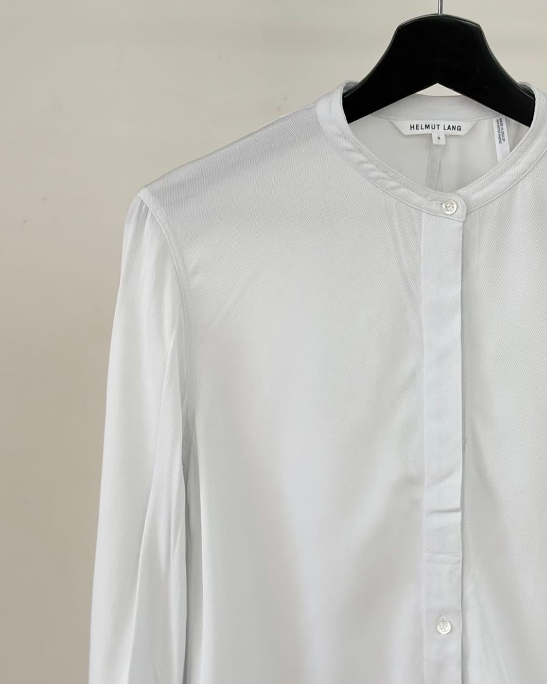 헬무트랭 화이트 레이온 드로스트링 셔츠  상품이미지2