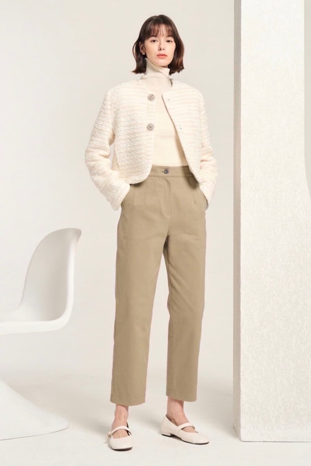 마인mine 크롭 트위드 아이보리 22 상품이미지7