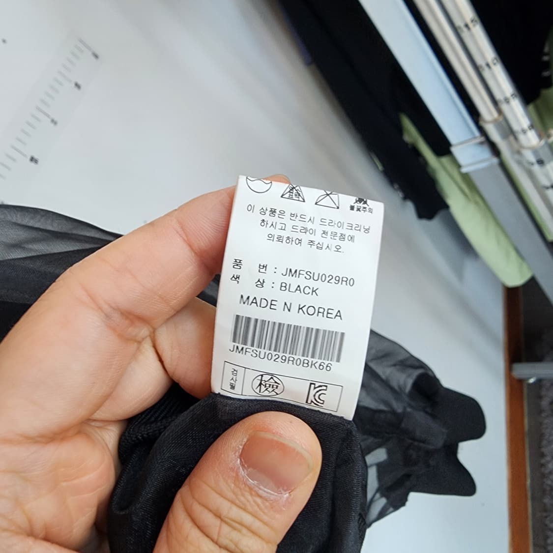 블랙 시스루 봄버 자켓 상품이미지5