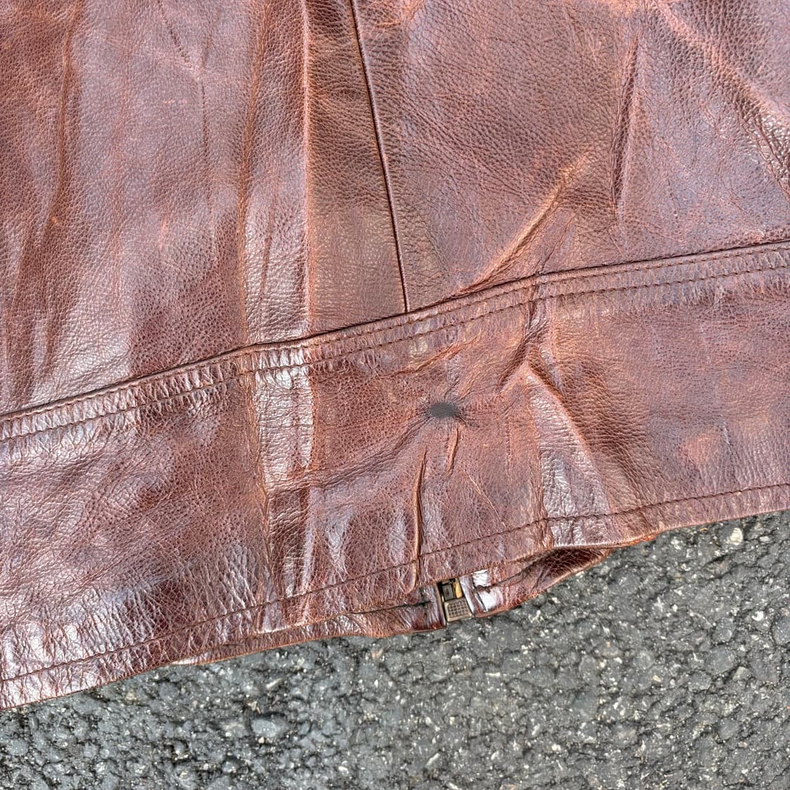 이태리 빈티지 레더 자켓 상품이미지7