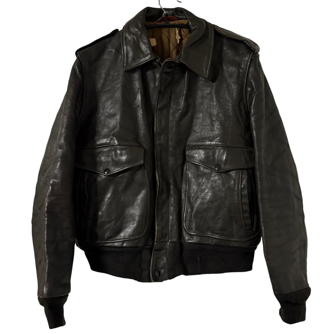70s usa a-2 레더 플라이트 자켓 40 A2자켓 라이더자켓 상품이미지1