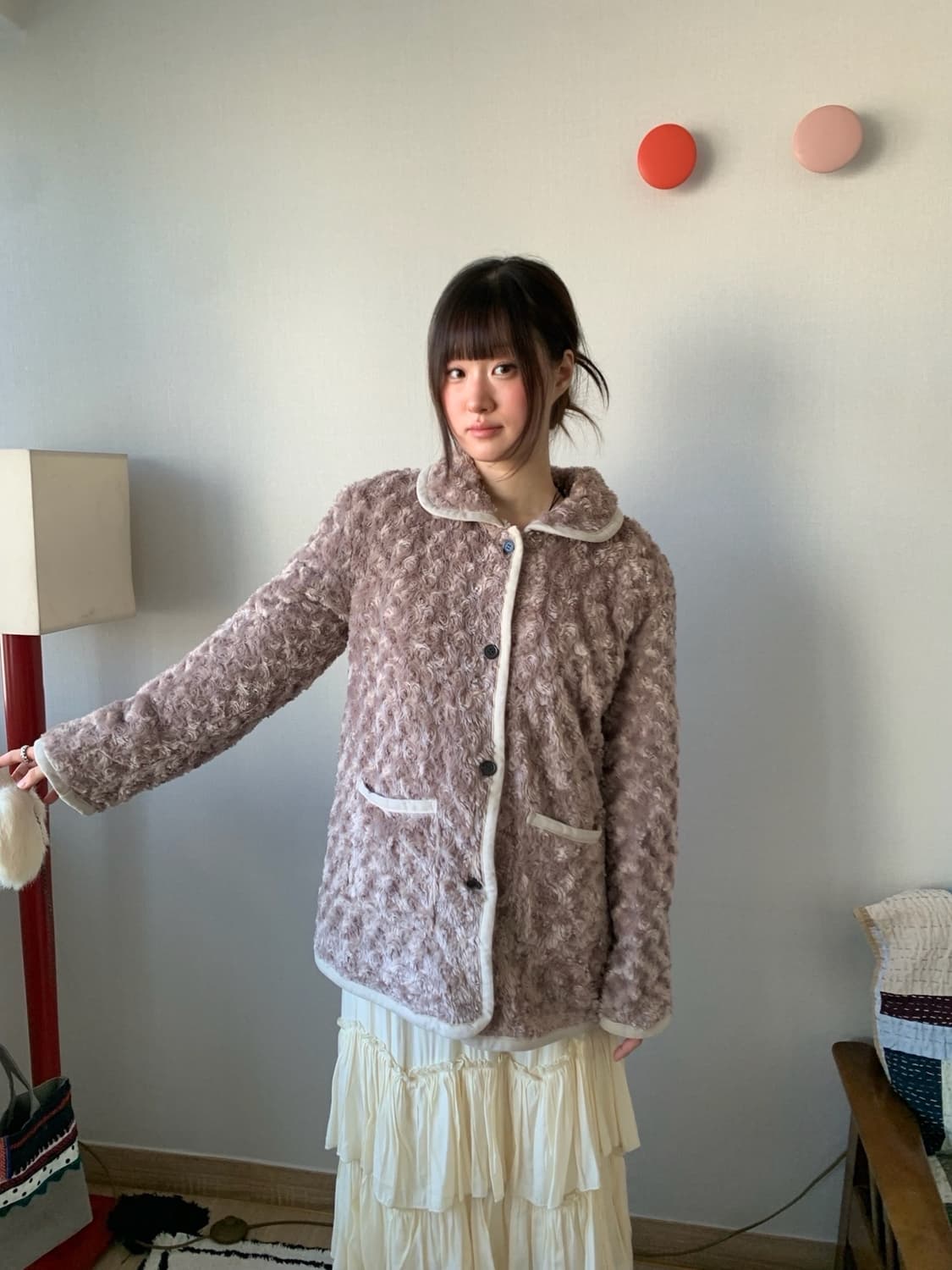 deep rose.. fur jacket 상품이미지2