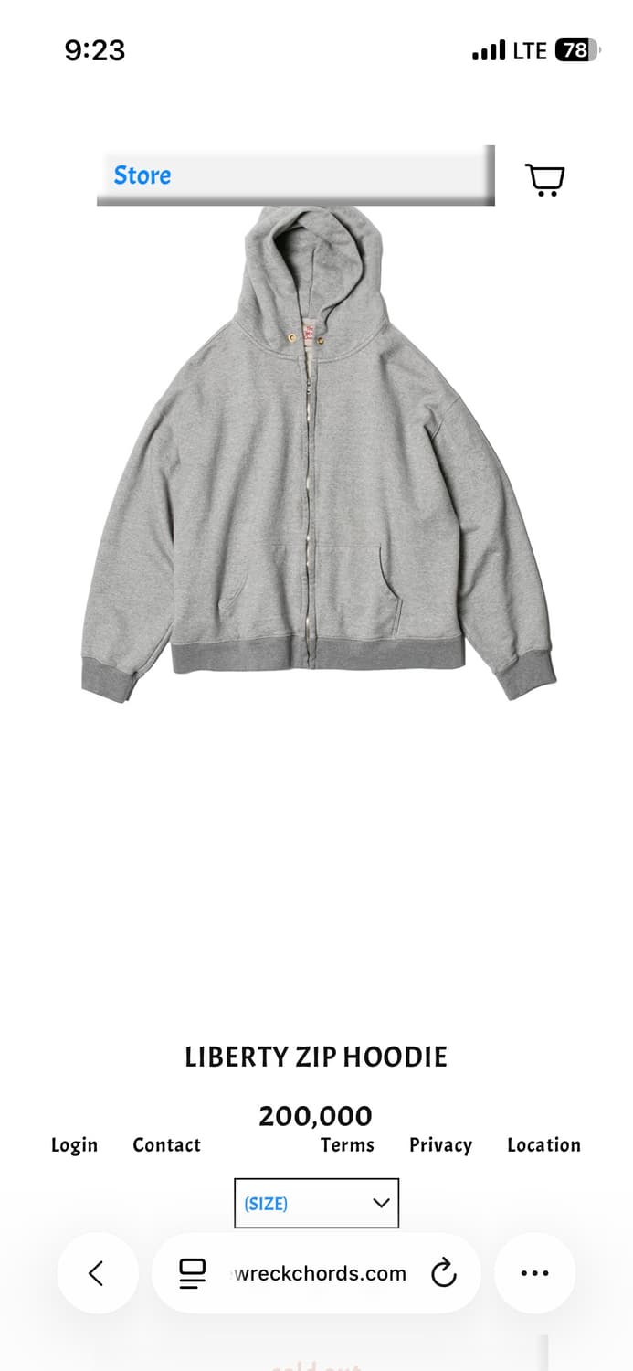 더뤡코즈 리버티 후드집업 1사이즈 상품이미지1