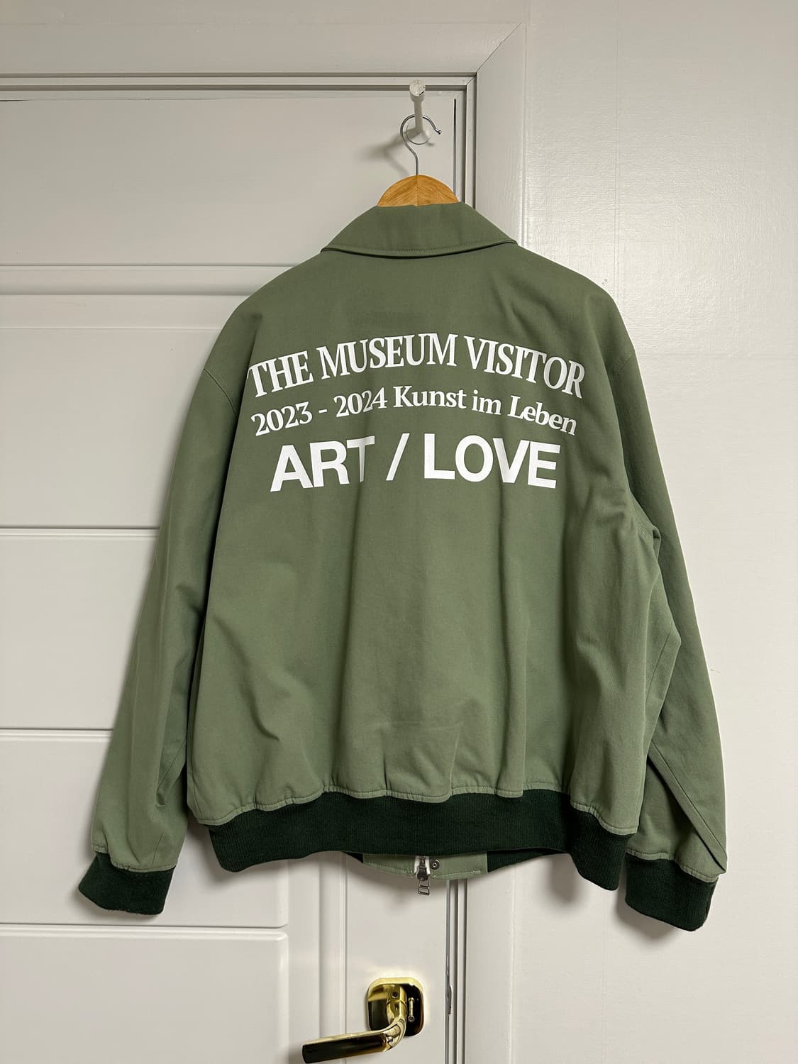 더뮤지엄비지터 봄버 자켓 블루종 자켓 상품이미지3