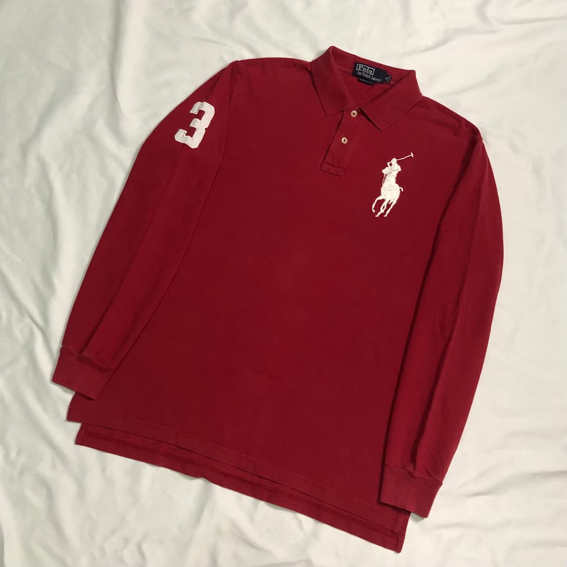 폴로 랄프로렌 빅포니 버건디 카라티 상품이미지2