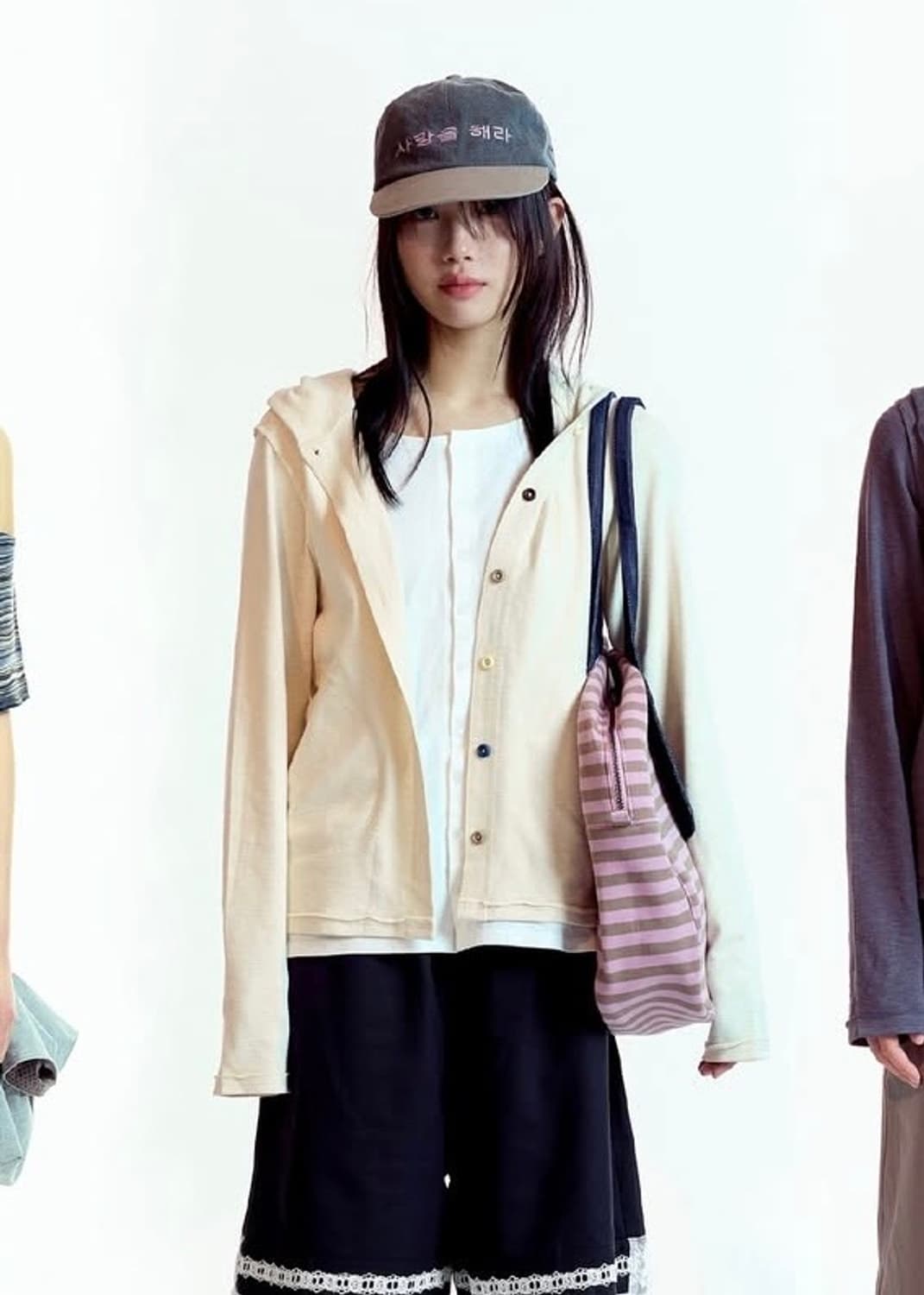 코이세이오 투폴드 버튼업 후드 아이보리 상품이미지1