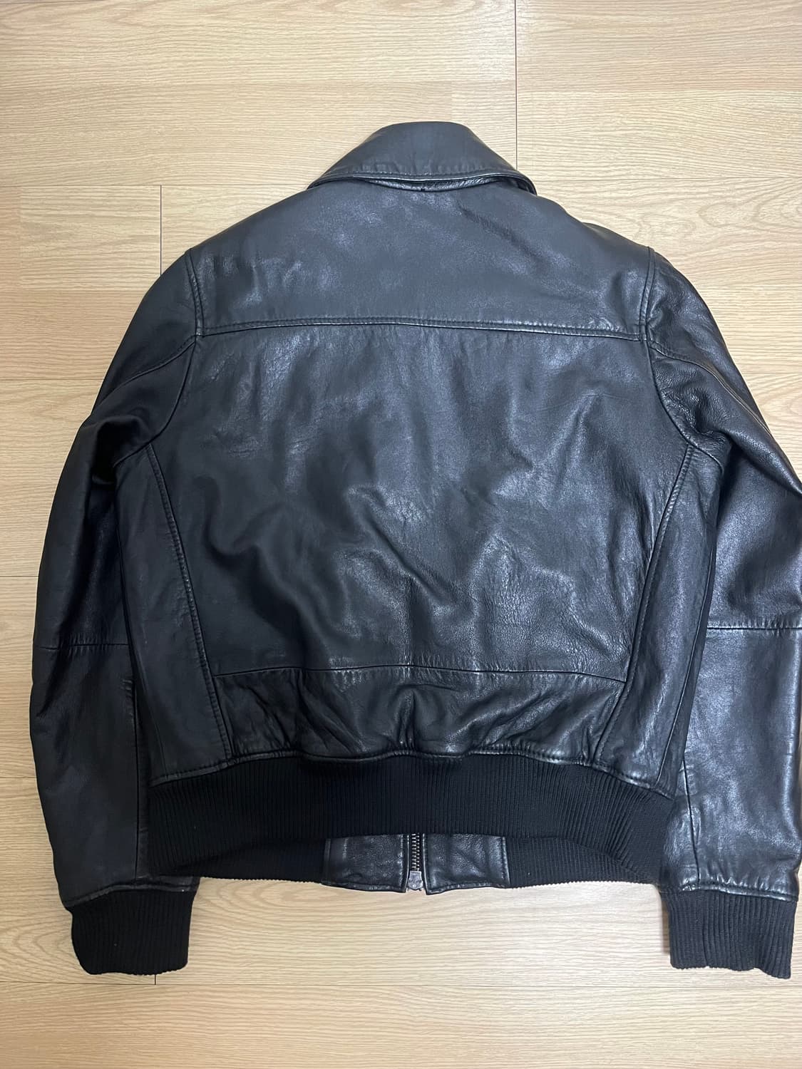 ZARA 자라맨 리얼레더 봄버 자켓 상품이미지2