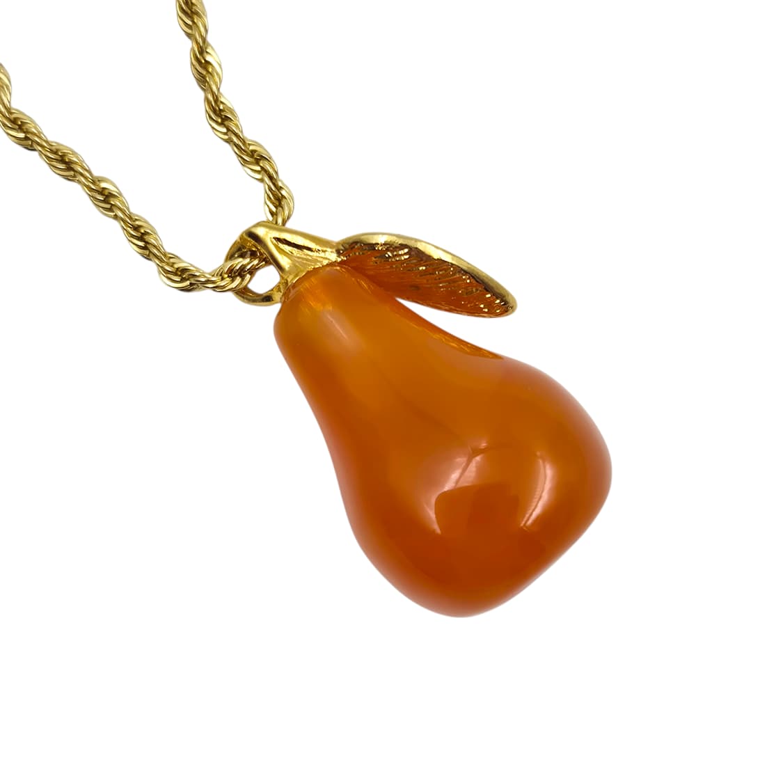 90s 미국 케네스제이 크리스탈 빅 서양배 목걸이 상품이미지5