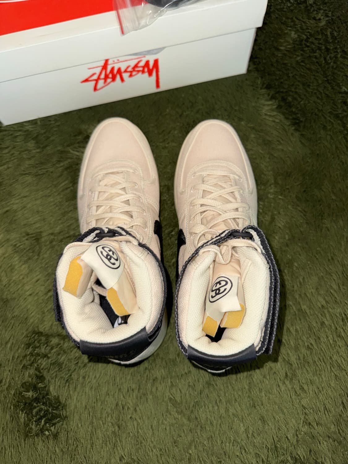 [300] 나이키 X 스투시 반달 하이 스트랩 파슬 베이지 상품이미지3