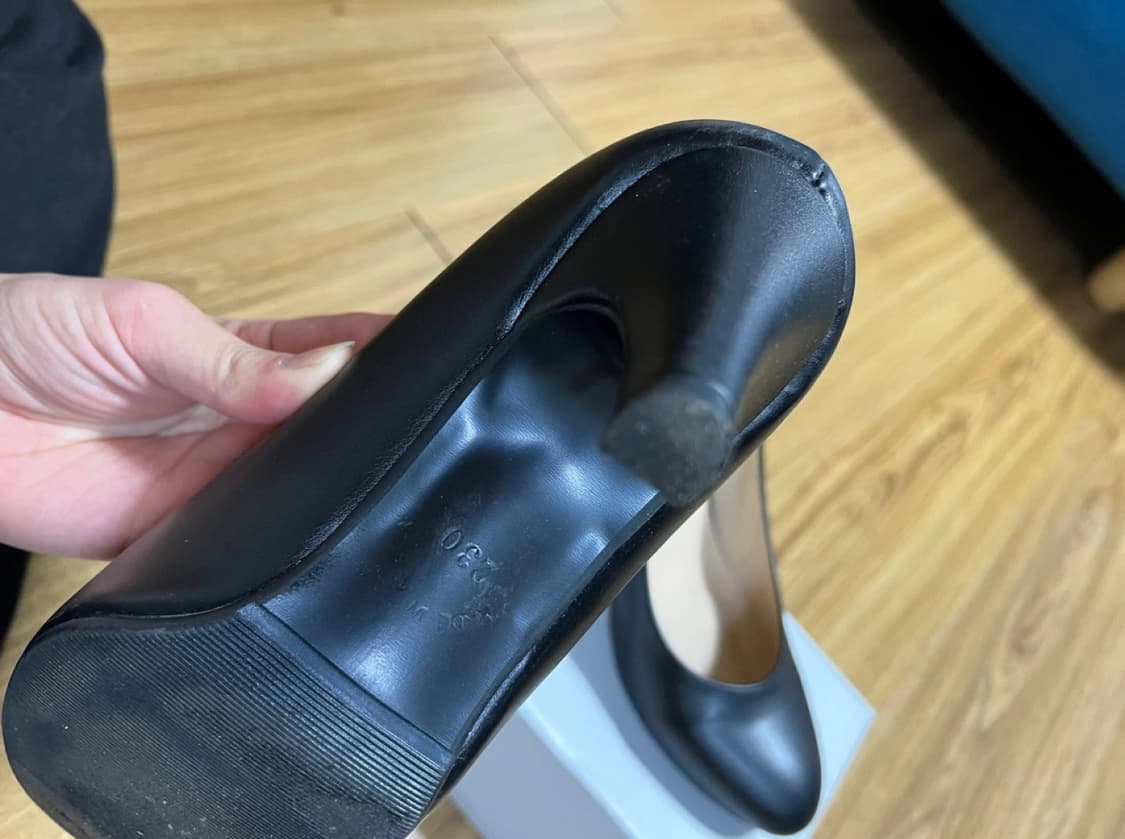 더웨이나인 발편한 블랙 펌프스 정장 구두 5cm 230 상품이미지6