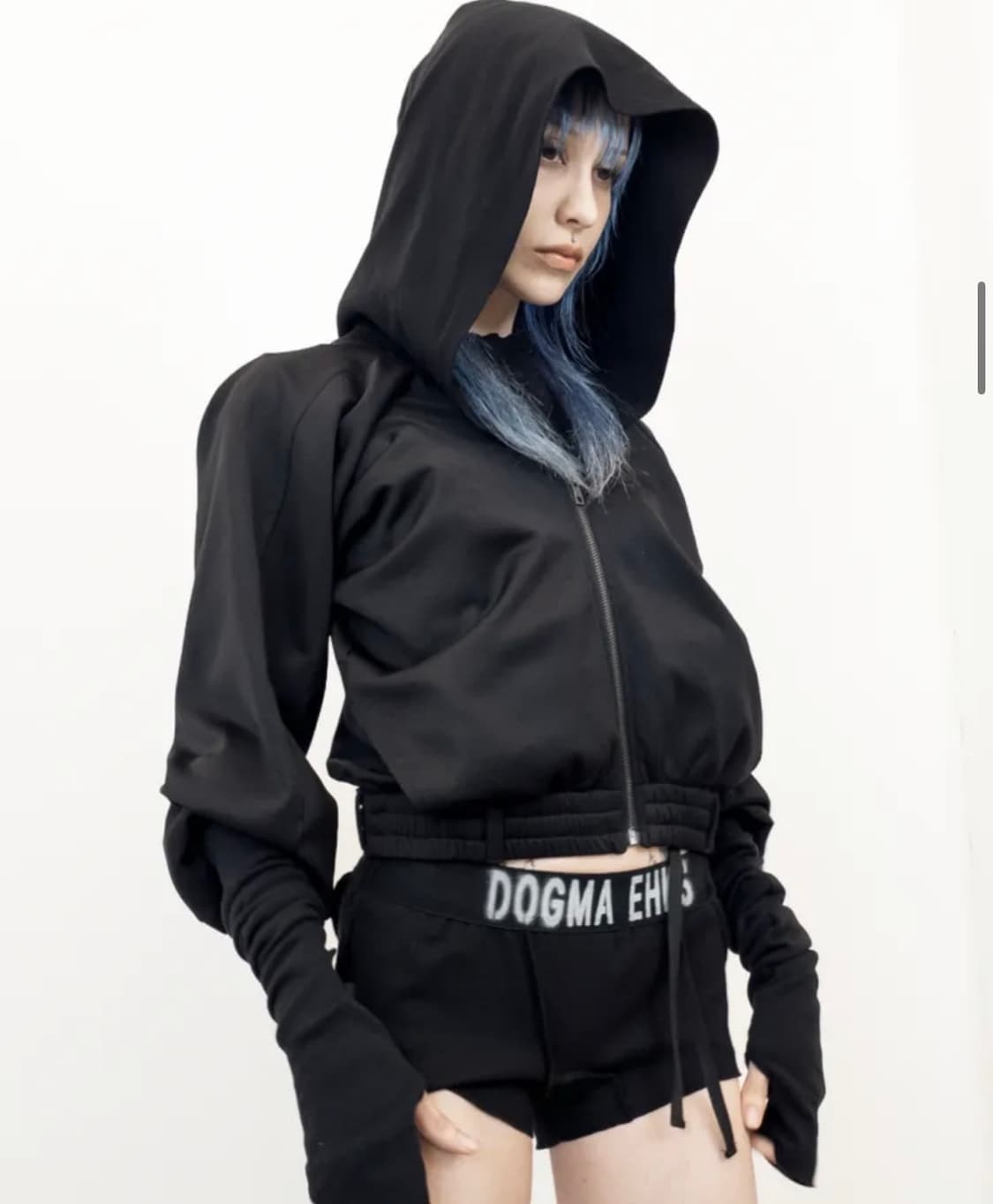 도그마엑스 집업 후디 블랙 상품이미지3