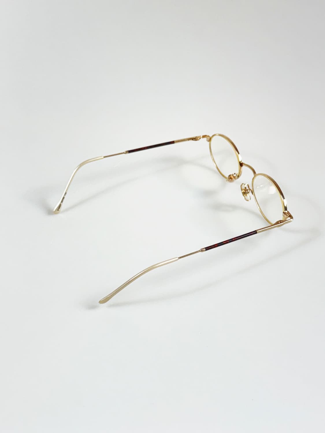 90s PLUS 슬림 오벌 메탈 프레임 빈티지 안경 상품이미지4