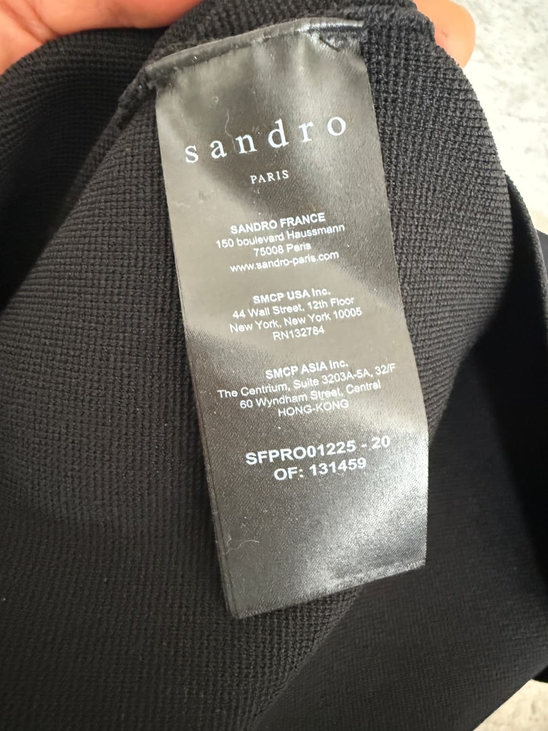 산드로 퍼프숄더 금장버튼 원피스 상품이미지6