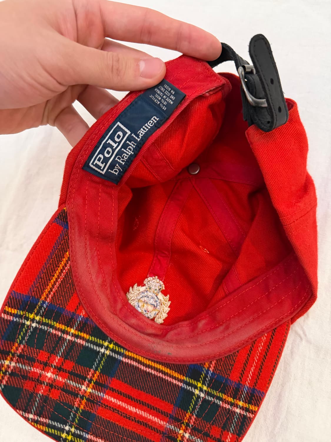 폴로 랄프로렌 크레스트 6패널 체크 볼캡 상품이미지4