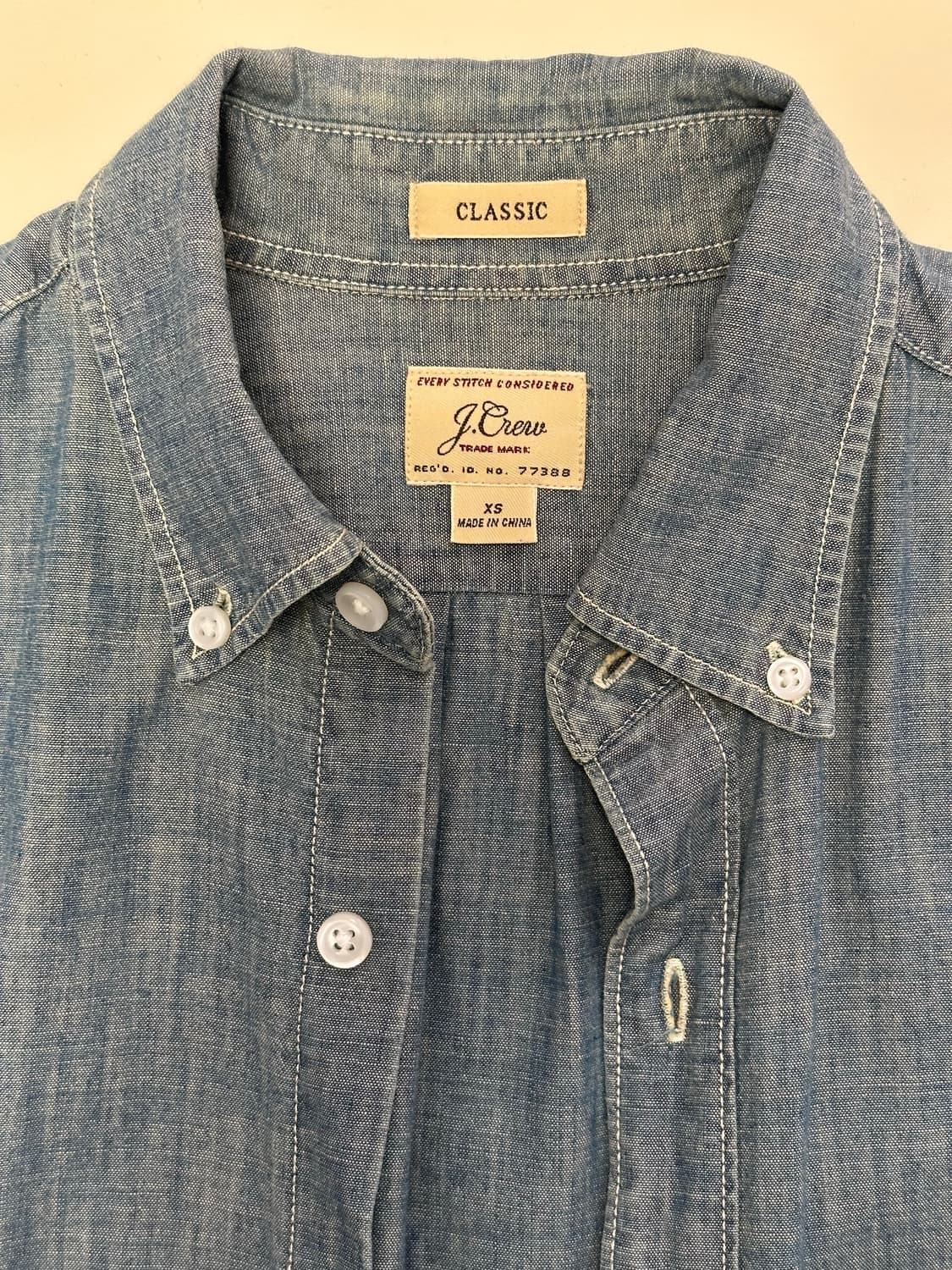 Indigo Japanese chambray shirt 상품이미지2
