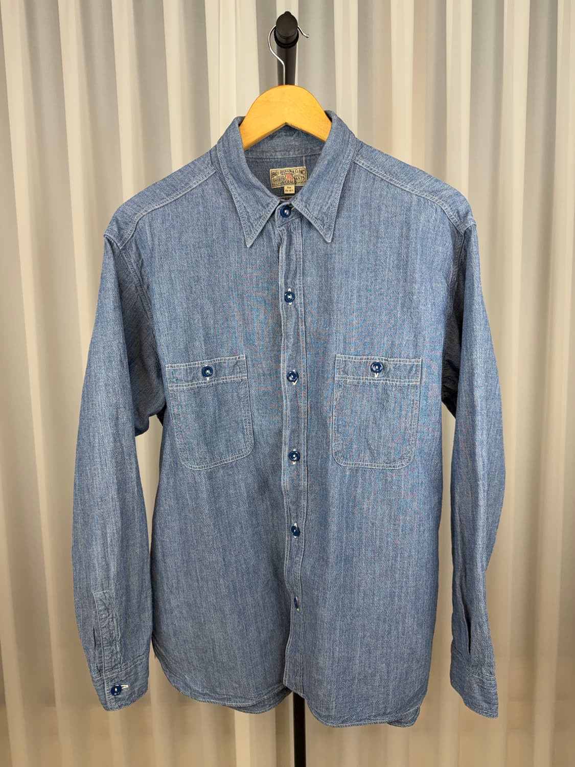 Buzz rickson's]버즈릭슨 샴브레이 셔츠 18 (XL-XXL) 상품이미지1